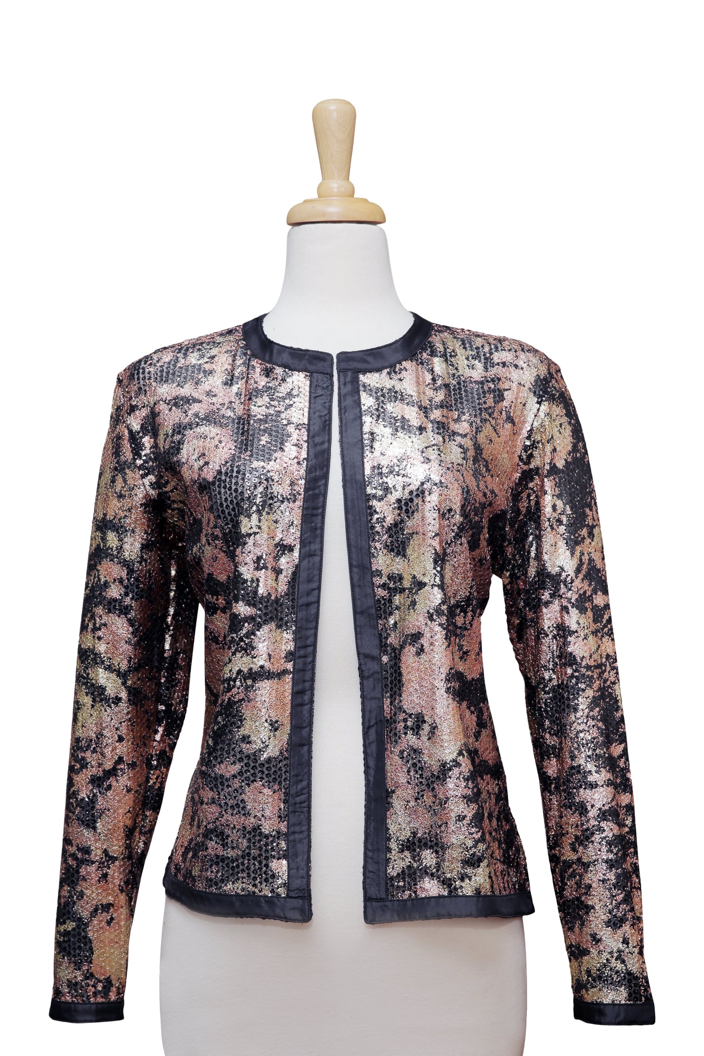 Black,Bronze, And Gold Sequins Jacket