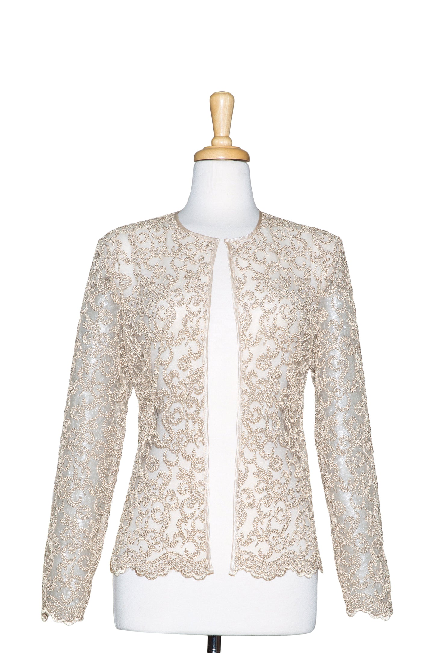 Gold Embroidered Lace Jacket