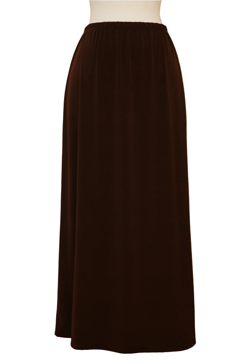 Brown Microfiber Skirt