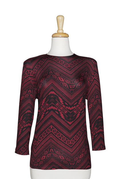 Charcoal Long Sleeve Cotton Top