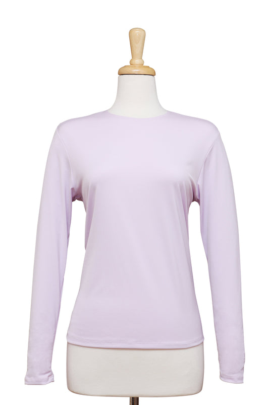 Lilac Long Sleeve Microfiber Top