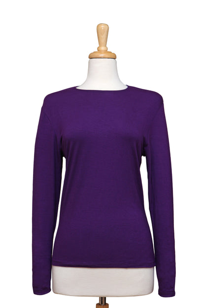 Lilac Long Sleeve Microfiber Top